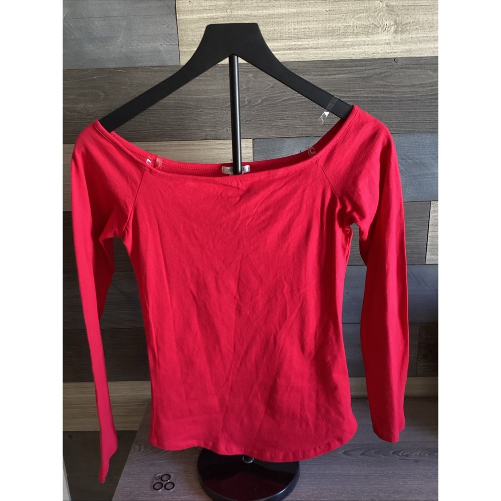 Bozzoloβ Womans Red Med Shirt Cotton Blend